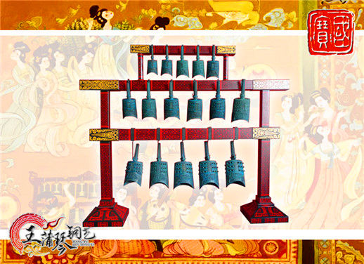 16件套系編鐘、編磬、特鐘、特磬，堂廟祭典用品