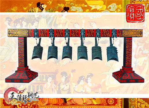 6件套仿古編鐘，小型特色樂器，民樂混音配套